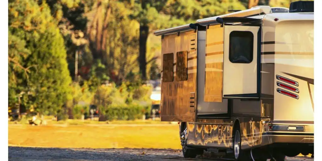 RV parked at campground