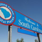 welcome to south carolina road sign